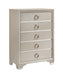 Salford 5-drawer Chest Metallic Sterling image