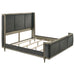 Alderwood Eastern King Upholstered Panel Bed Charcoal Grey image