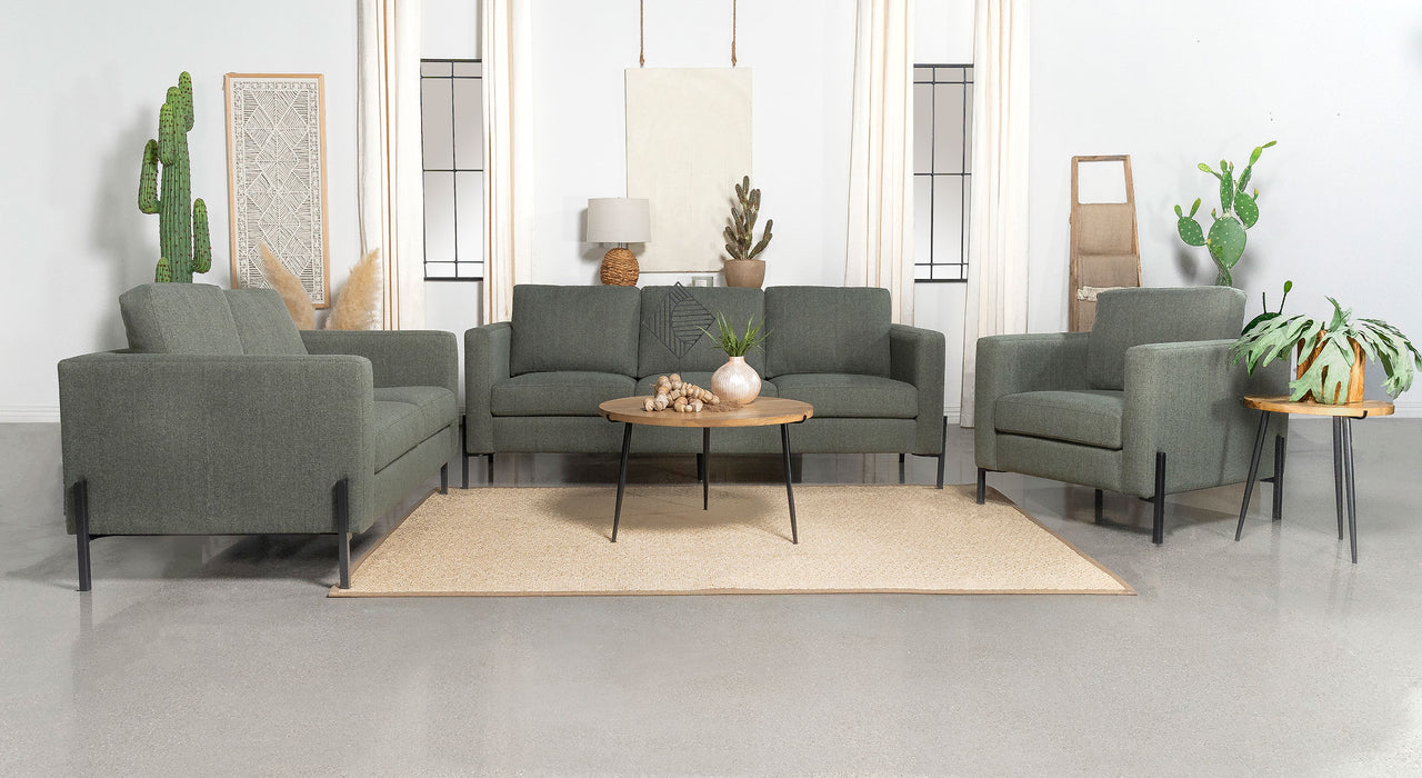 Tilly Upholstered Track Arms Sofa Set