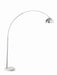 Krester Arched Floor Lamp Brushed Steel and Chrome image