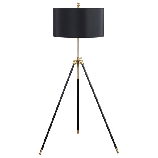 Zabka Tripod Floor Lamp Black and Gold image