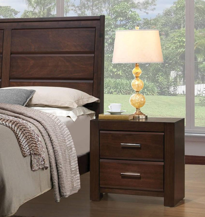 Acme Oberreit 2 Drawer Nightstand in Walnut 25793 image