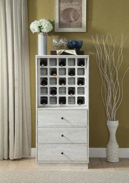 Wiesta Antique White Wine Cabinet image