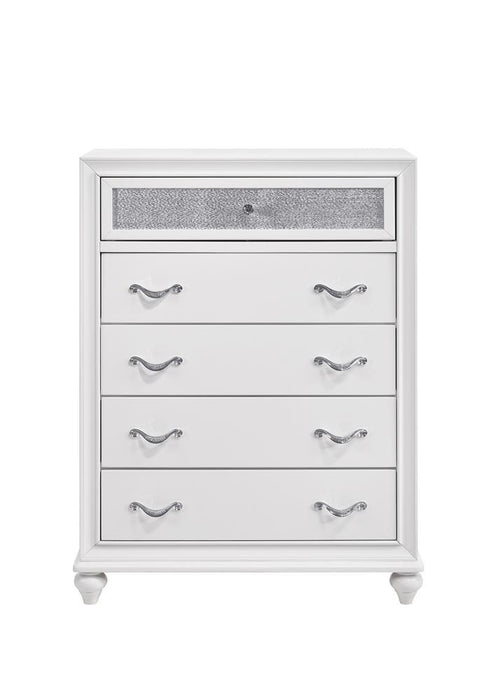 Barzini 5-drawer Chest White