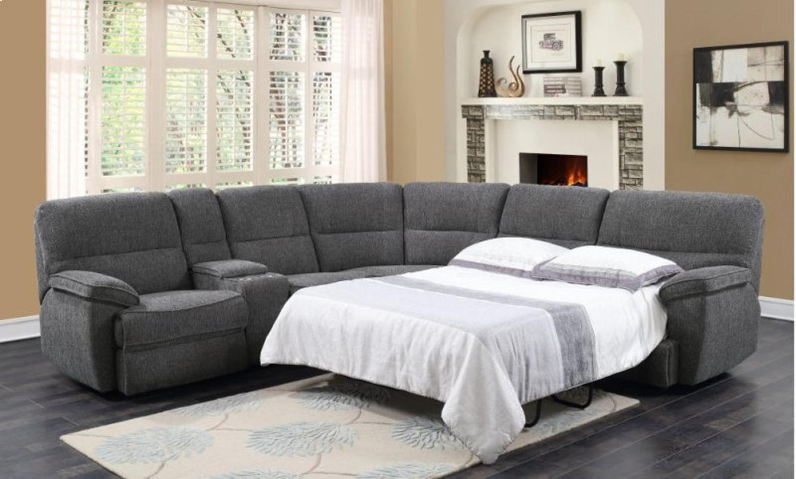 Emerald Home Aurora Sectional Set in Platinum