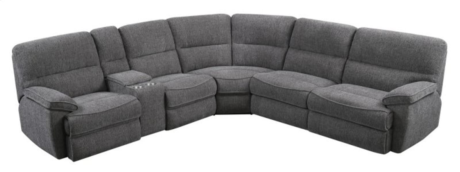 Emerald Home Aurora Sectional Set in Platinum