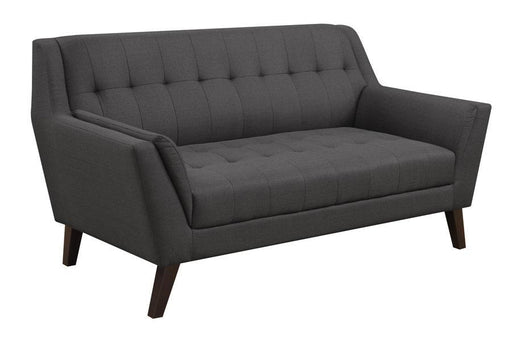 Emerald Home Furnishings Binetti Loveseat in Charcoal image