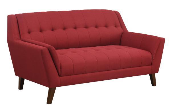 Emerald Home Furnishings Binetti Loveseat in Red image