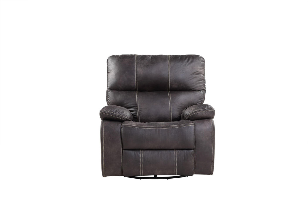 Emerald Home Jessie James Swivel Glider Recliner in Grey