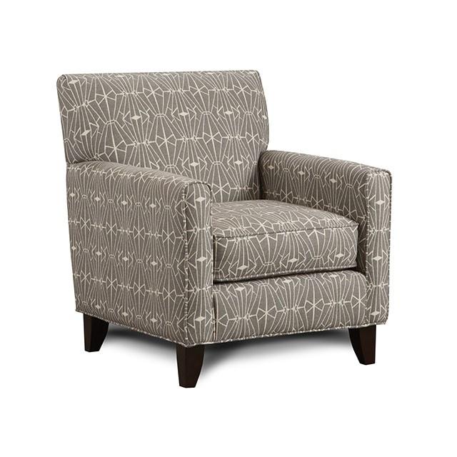 PARKER Gray/Pattern Chair, Crystal Pattern image