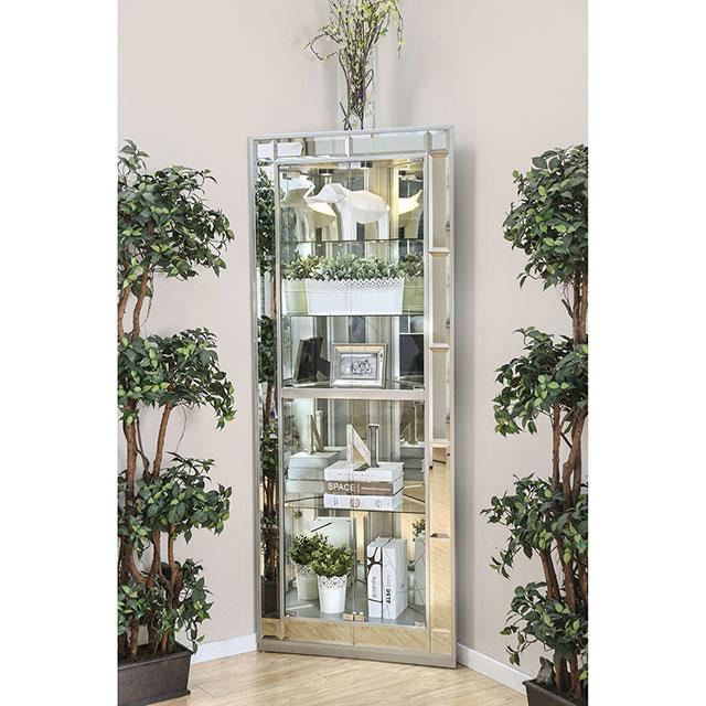 Chouteau Silver Curio Cabinet