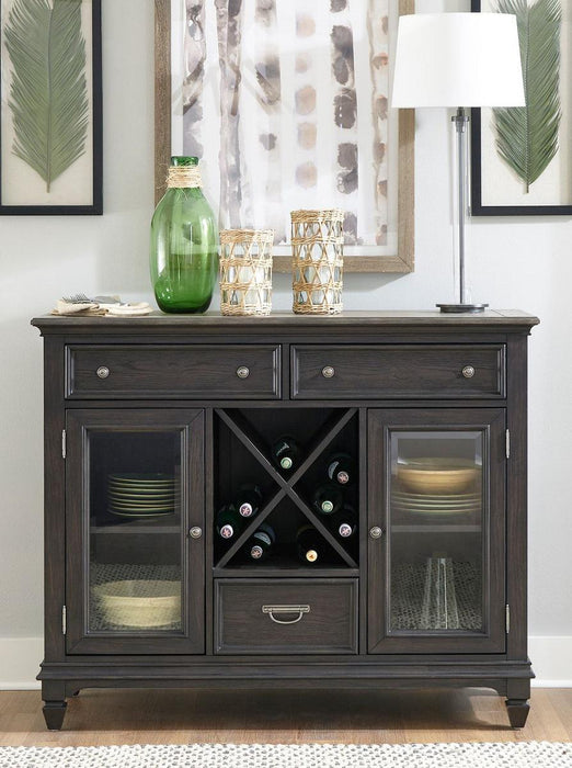 Liberty Furniture Allyson Park Buffet in Wirebrushed Black Forest image