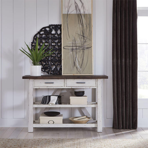 Liberty Furniture Farmhouse Server in White/Oak image