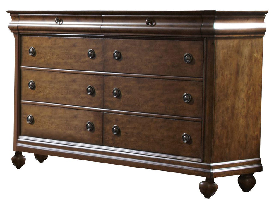 Liberty Furniture Rustic Traditions 8 Drawer Dresser in Rustic Cherry image