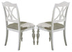 Liberty Furniture Summer House Slatback Side Chair in Oyster White (Set of 2) image