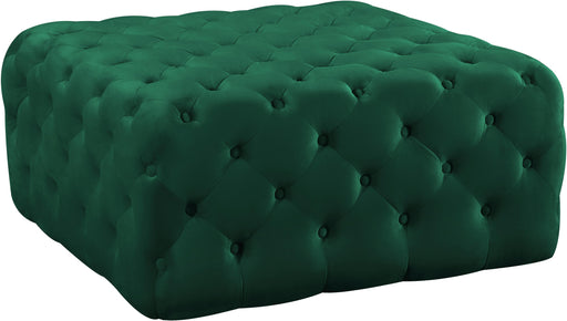 Ariel Green Velvet Ottoman/Bench image