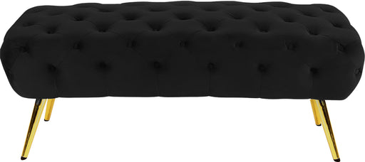 Amara Black Velvet Bench image