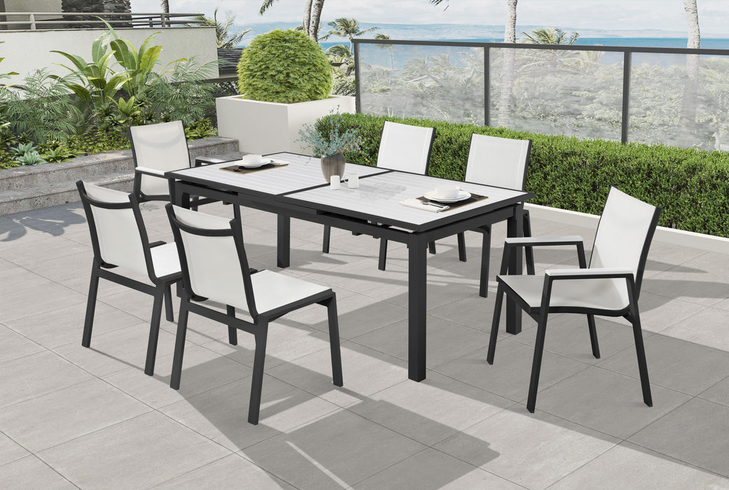 Nizuc White manufactured wood Outdoor Patio Aluminum Dining Table