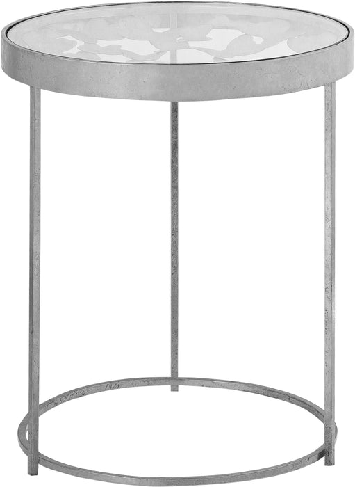 Butterfly Silver End Table