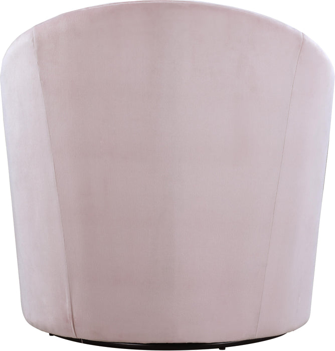 Alessio Pink Velvet Accent Chair