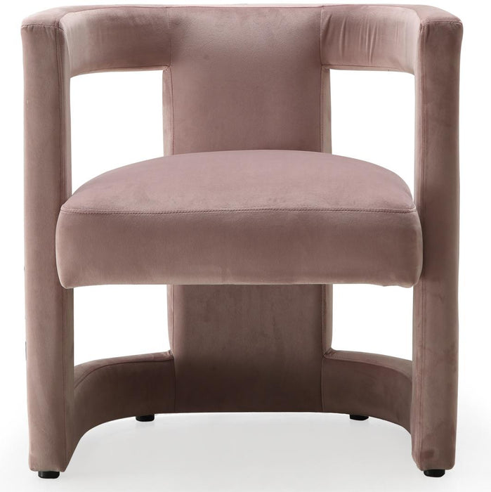 Blair Pink Velvet Accent Chair