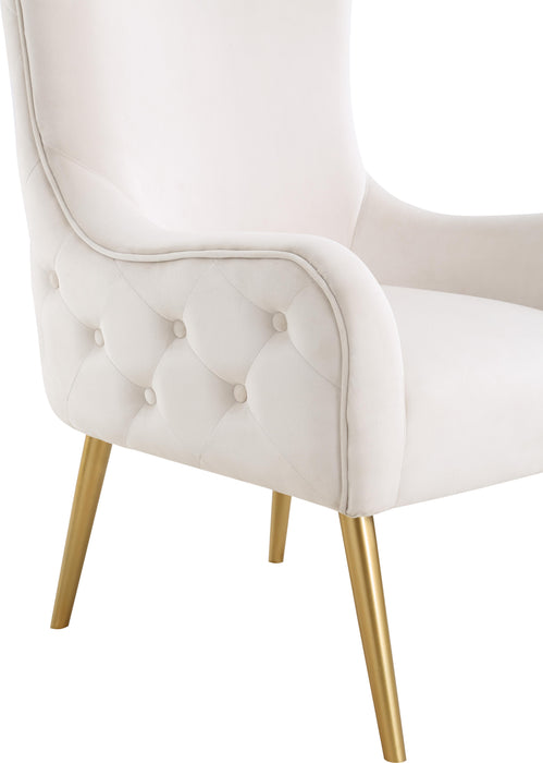 Alexander Cream Velvet Accent Chair