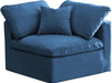 Plush Navy Velvet Standard Cloud Modular Corner Chair image