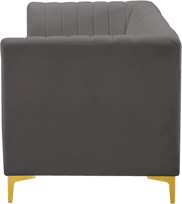 Alina Grey Velvet Modular Sofa