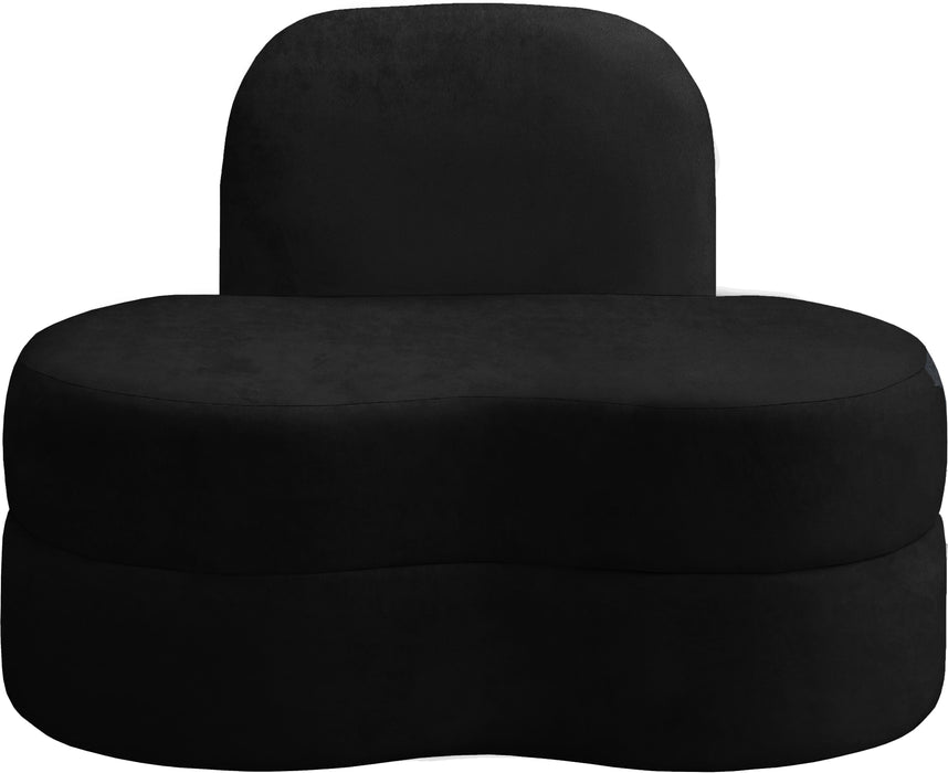 Mitzy Black Velvet Chair