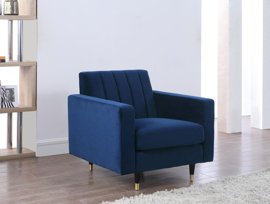 Lola Navy Velvet Chair