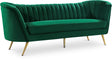 Margo Green Velvet Sofa image