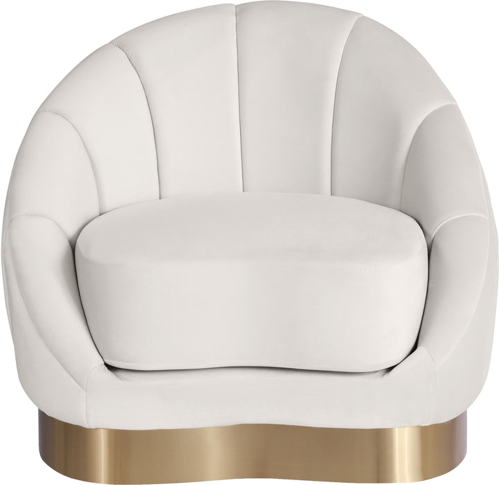 Shelly Cream Velvet Chair