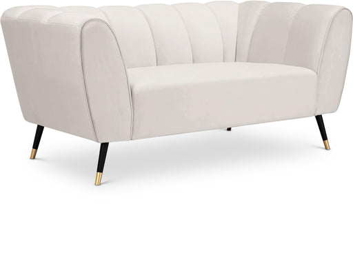 Beaumont Cream Velvet Loveseat image