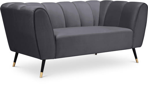 Beaumont Grey Velvet Loveseat image