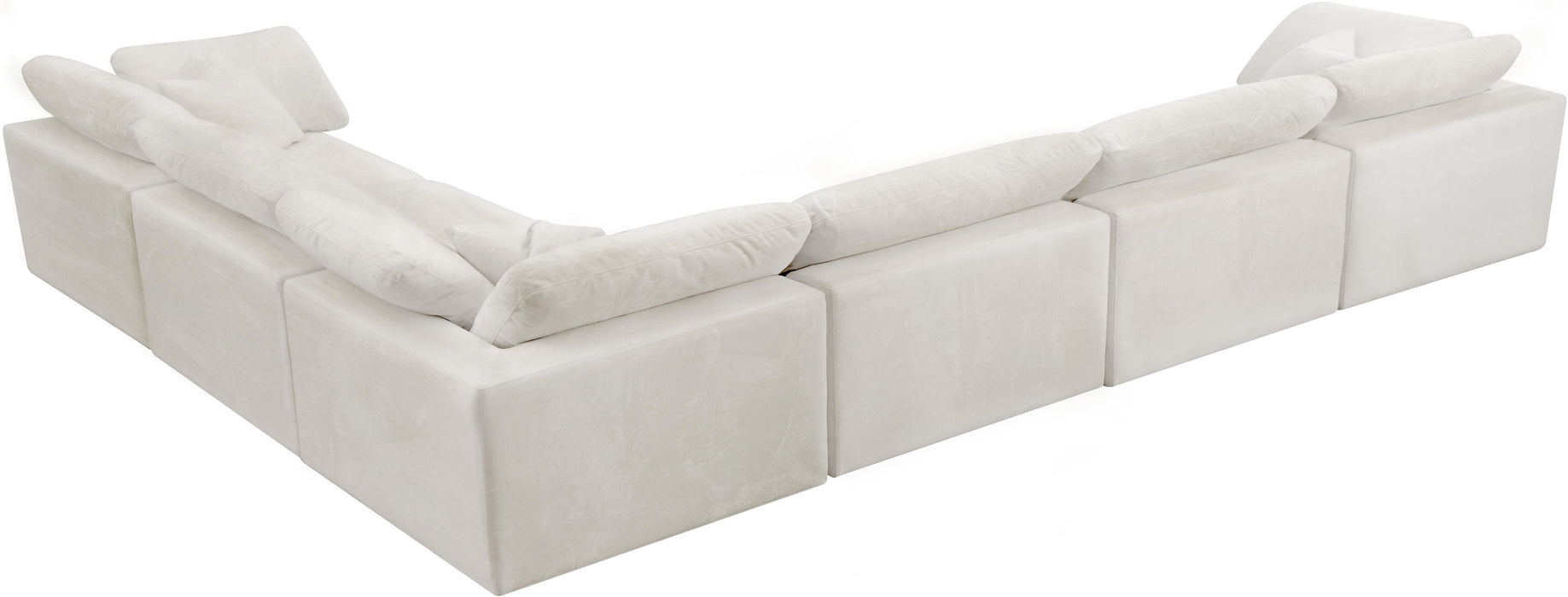 Cozy Cream Velvet Cloud Modular Sectional