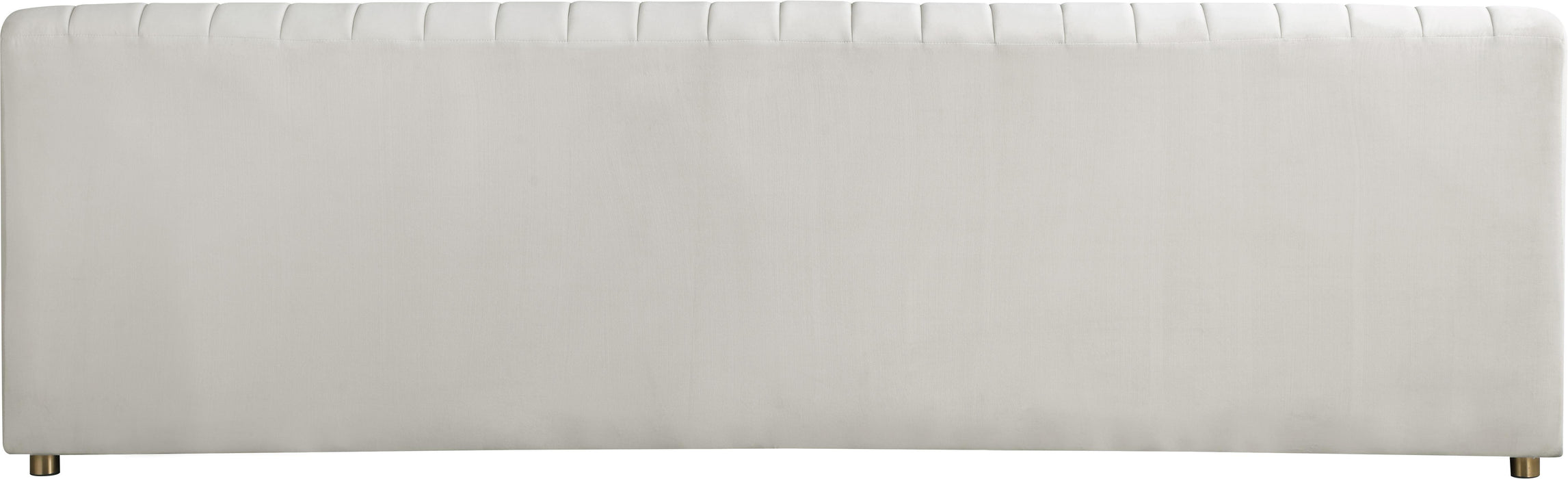 Naya Cream Velvet Sofa