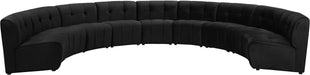 Limitless Black Velvet 9pc. Modular Sectional image