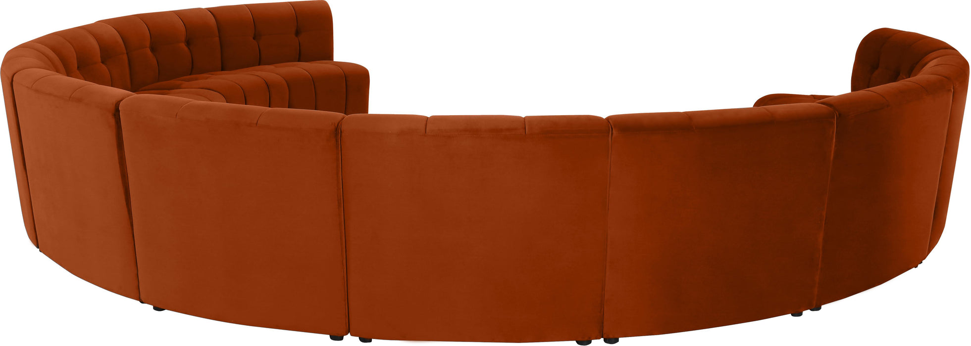 Limitless Cognac Velvet 11pc. Modular Sectional