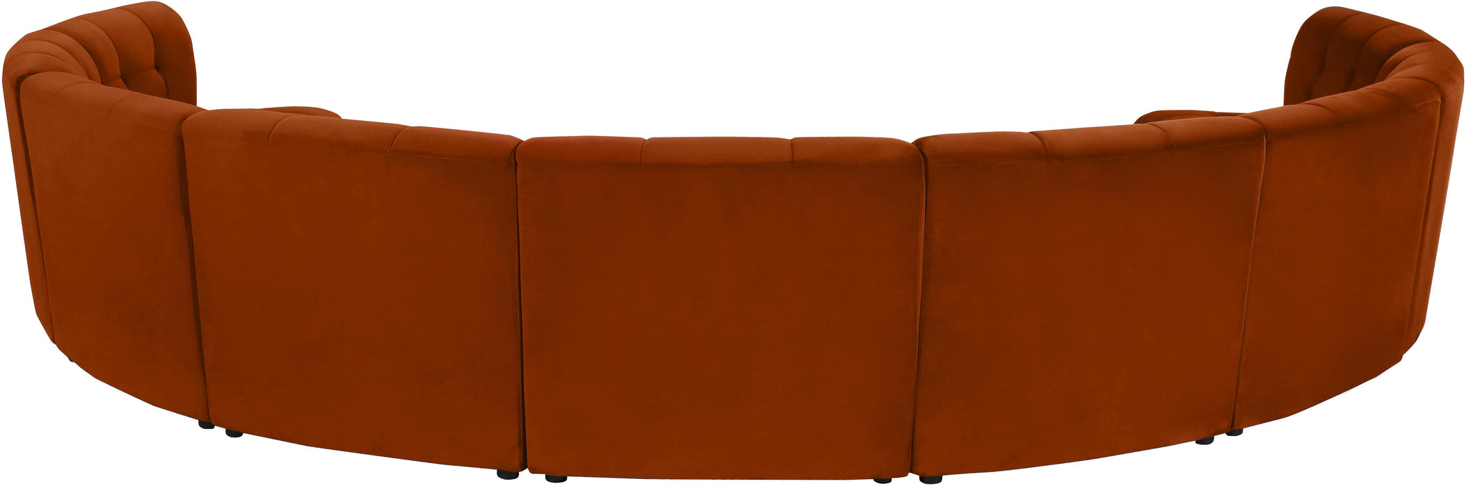 Limitless Cognac Velvet 9pc. Modular Sectional