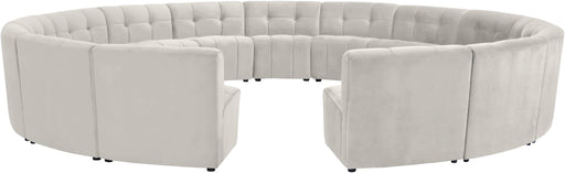 Limitless Cream Velvet 15pc. Modular Sectional image