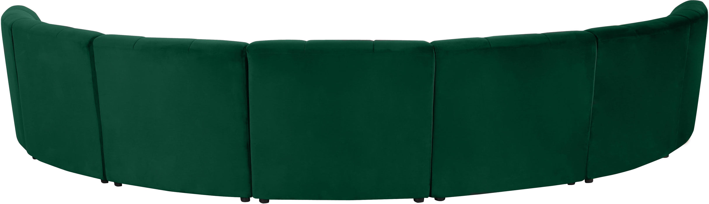 Limitless Green Velvet 7pc. Modular Sectional