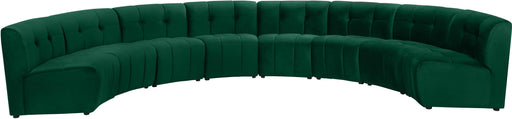 Limitless Green Velvet 8pc. Modular Sectional image