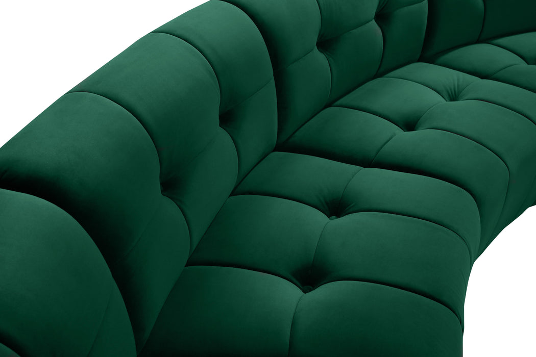 Limitless Green Velvet 10pc. Modular Sectional