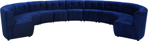 Limitless Navy Velvet 11pc. Modular Sectional image