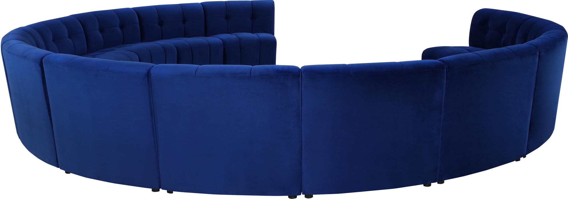 Limitless Navy Velvet 13pc. Modular Sectional