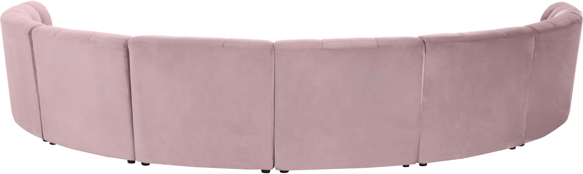 Limitless Pink Velvet 8pc. Modular Sectional