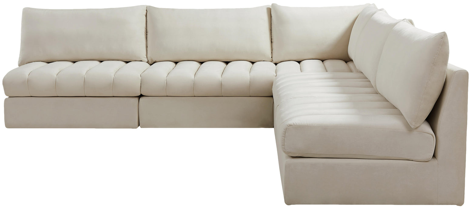 Jacob Cream Velvet Modular Sectional