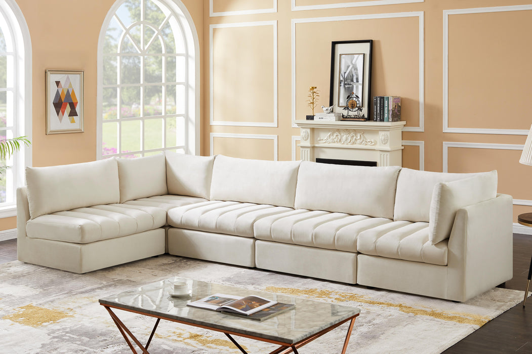 Jacob Cream Velvet Modular Sectional