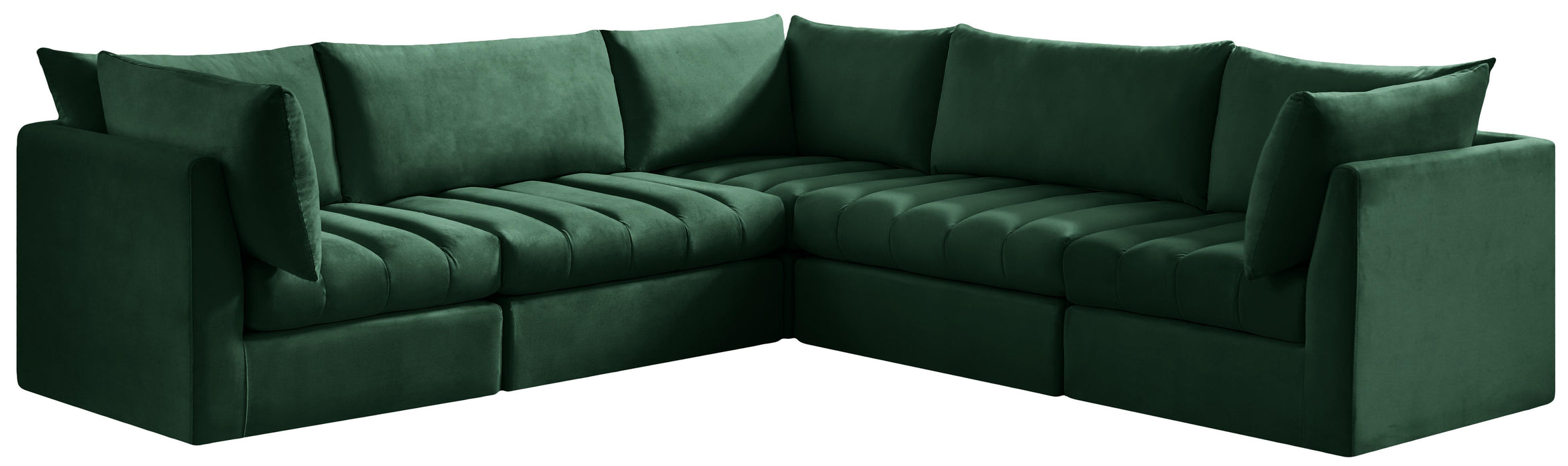 Jacob Green Velvet Modular Sectional