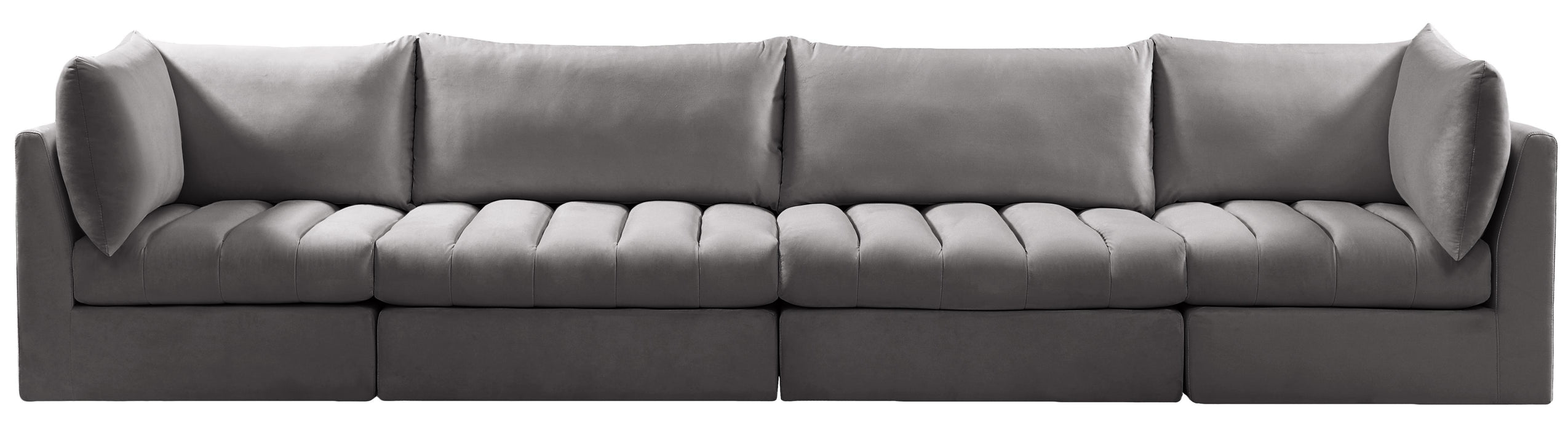 Jacob Grey Velvet Modular Sofa